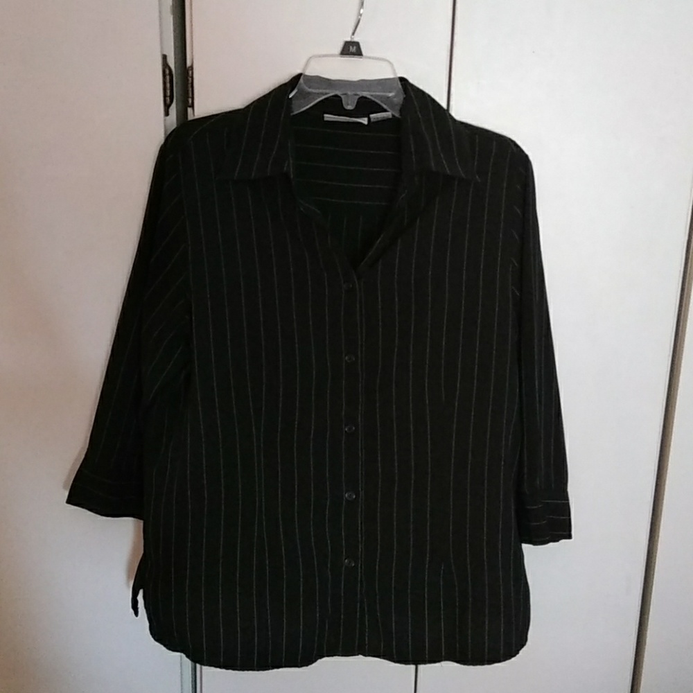 Pinstripped buttonup